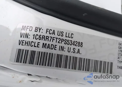 2023 Ram 1500 Classic Tradesman 4X4 6'4 Box from USA, damaged, VIN 1C6RR7FT2PS534288